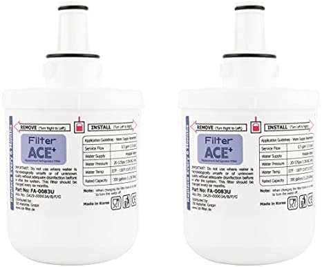 ACE+ FA-0083U | 2x Filtres à eau compatibles avec Samsung DA29-00003G, HAFIN2/EXP, DA29-00003F, HAFIN1/EXP, HAFIN Filtre de rechange pour réfrigérateur - Replacement Refrigerator Filter Fiche Technique et Prix au Maroc