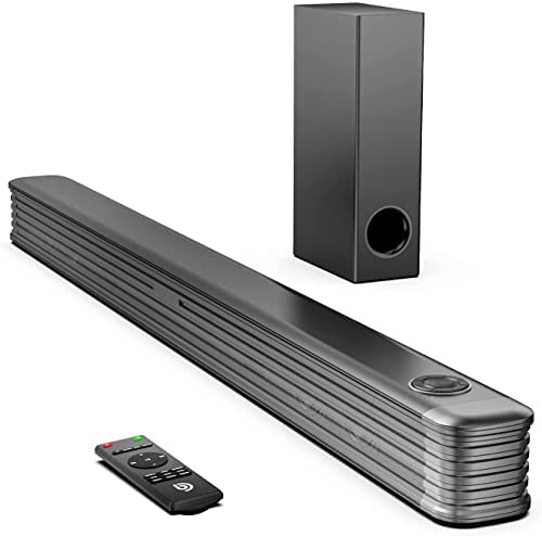Générique Barre de Son pour Appareil TV avec Caisson de Basses sans Fil, Barre de Son 2.1 canaux avec Bluetooth 5.0, Basses Profondes, système de Barre de Son Compatible coaxial, Optique, A, N1 150 Fiche Technique et Prix au Maroc