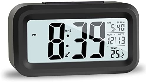 JOPHEK LCD Horloge Digitale Réveil, Réveil De Voyage avec Température Date Snooze, Horloge Numérique sans Tic-Tac pour Chambre Bureau de la Famille Fiche Technique et Prix au Maroc