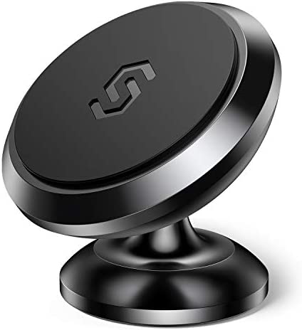 Syncwire Support Portable Voiture Magnétique - Porte Téléphone Aimanté Rotation 360° Attache Smartphone Forts Compatible avec iPhone/Samsung/Huawei/GPS etc. - Noir Fiche Technique et Prix au Maroc