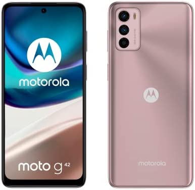 Motorola Moto G42 (Triple Appareil Photo 50 MP, écran OLED FHD+, Batterie 5000 mAh, 4/128 Go Extensible Dual SIM, Android 12, Coque Incluse, Metallic Rosé Fiche Technique et Prix au Maroc