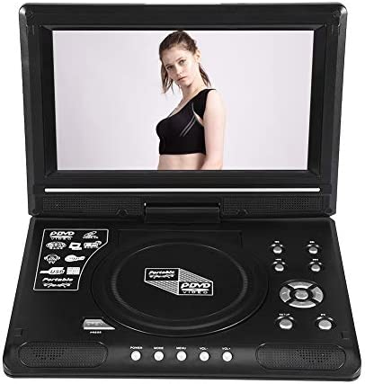 AYNEFY Lecteur DVD, lecteur DVD portable pour voiture - Lecteur vidéo LCD rotatif portable 9,8" - Peut être utilisé pour les jeux radio FM et la télévision (UE) Fiche Technique et Prix au Maroc