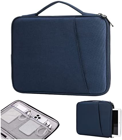 TiMOVO Housse de Transport avec Poches pour Tablette de 9-11 Compatible avec iPad 10,2 2021-2019, iPad 10e Génération 2022, iPad Air 5/4 10.9, iPad Pro 11 2022-2018, Galaxy Tab A8 10,5, Indigo Fiche Technique et Prix au Maroc