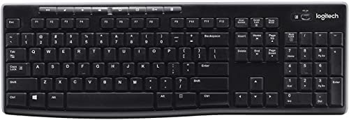 Logitech K270 Clavier Sans Fil pour Windows, 2.4 GHz Sans Fil, Taille Standard, Pavé Numérique, 8 Touches Multimédia, Pile Durée 2 ans, PC, Ordinateur Portable, Clavier Français AZERTY - Noir Fiche Technique et Prix au Maroc