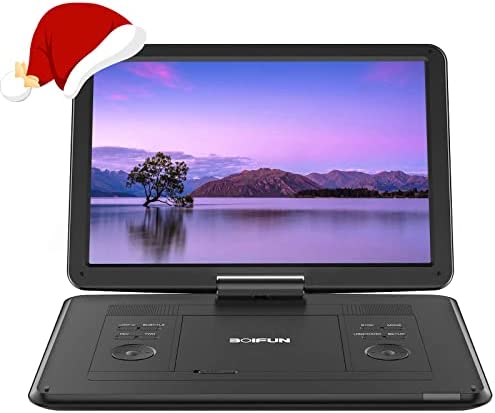 Lecteur DVD Portable de 17,5" avec écran HD de 16", Batterie ricaricabile en 6 Ore, Prise en Charge USB/scheda SD/sincronizzazione TV et formati di dischi multipli, altoparlante ad Alto Volume, Nero Fiche Technique et Prix au Maroc