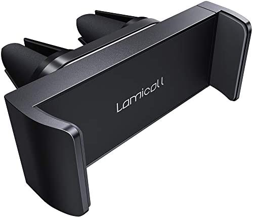Lamicall Support Téléphone Voiture, Support à Grille d'Aération avec Rotation 360° - Support Berceau pour iPhone 14 Pro Max Plus, 13 12 11 Pro Max, Mini XS Max XR X 8 7 6, Huawei, Samsung, Smartphones Fiche Technique et Prix au Maroc