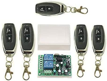 5 x 2CH 433MHZ Télécommande à Canaux/Commutateur à Distance sans Fil + 1x Récepteur, Pour Fenêtres, Entrées, Portes de Garage, Systèmes d’Alarme Fiche Technique et Prix au Maroc