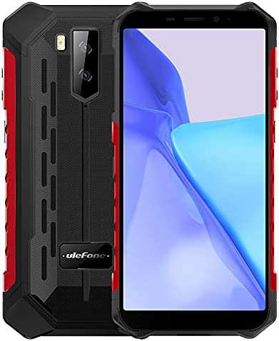 Ulefone Armor X9 Pro- Android 11 4G Téléphone Incassable, 4Go+64Go, 5,5" IP68 Robuste Smartphone Débloqué, Double SIM, Triple Caméra 13MP, Batterie 5000mAh, Déverrouillage du Visage, GPS NFC Rouge Fiche Technique et Prix au Maroc