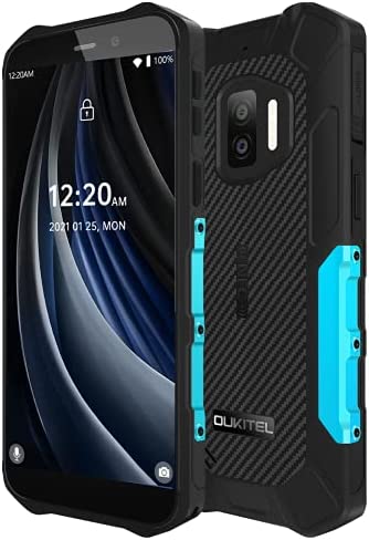 OUKITEL WP12 Pro Android 11 Smartphone Incassable(Poids Léger), Quad Core 4Go RAM+64Go ROM,Batterie 4000mAh,Écran HD+ 5,5’’, Caméra Triple (sous-Marine) 13MP, Téléphone Portable IP68 IP69K NFC Bleu Fiche Technique et Prix au Maroc