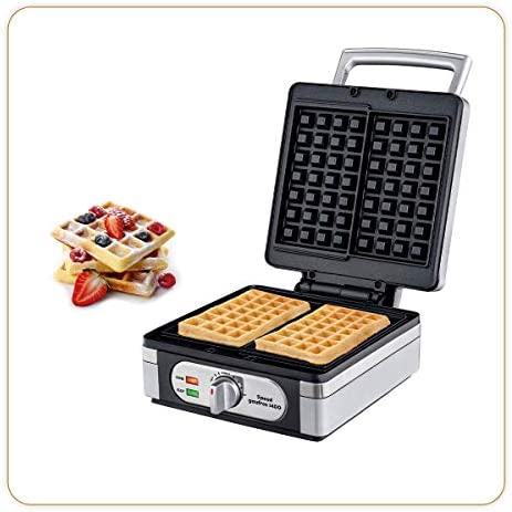 LITTLE BALANCE 8384 Speed Gaufres 1400 - Gaufrier électrique - Véritables gaufres belges rectangulaires croustillantes et moelleuses - Puissance 1400 W - Silver métallisé Fiche Technique et Prix au Maroc