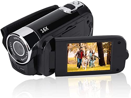 Caméra vidéo numérique Caméscope 720P 16MP Full HD Rotation 270 ° Grand angle Enregistreur de caméra de vlogging Écran IPS 3,0 pouces Caméscopes Zoom 16X batterie au lithium NP5C intégrée(Noir-EU) Fiche Technique et Prix au Maroc