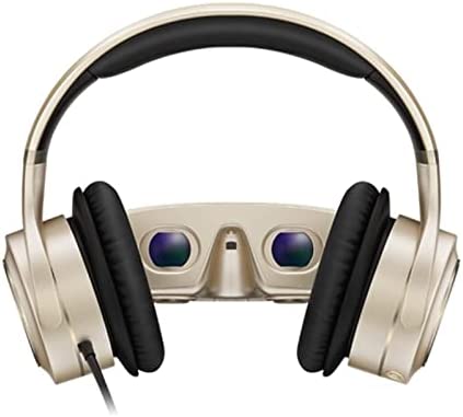 réalité virtuelle Casque de cinéma privé VR Casque HiFi 3D Cinéma Mobile 3D IMAX HD VR Lunettes de réalité virtuelle (Color : Gold) Fiche Technique et Prix au Maroc
