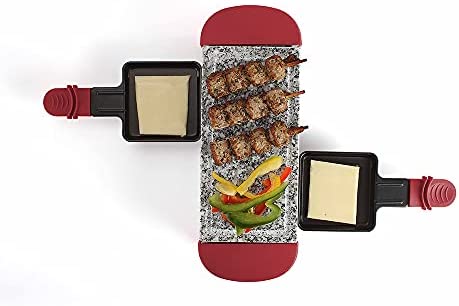 Livoo Appareil à Raclette 2 Personnes, Pierre, Rouge Fiche Technique et Prix au Maroc