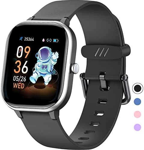 HENGTO Fitness Tracker Activité Enfants, IP68 étanche smartwatch avec Moniteur de Fréquence, Montre de Fitness, Montre pour Enfants, Cadeaux d'anniversaire pour garçons et Filles de 6-16 Ans Fiche Technique et Prix au Maroc