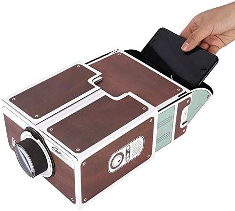 Projecteur de téléphone Portable Intelligent, projecteur de téléphone Portable en Carton Portable, projecteur de Film vidéo Home cinéma Bricolage de deuxième génération, Taille d'écran 5,8 Pouces Fiche Technique et Prix au Maroc