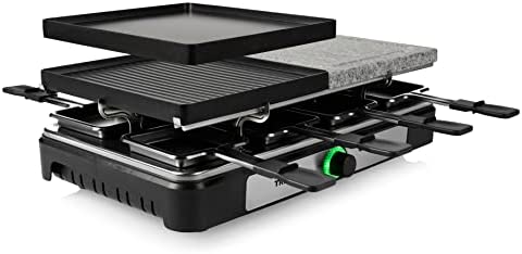 Tristar appareil à raclette RA-2747 - 4-en-1 - Raclette, pierre à cuire, gril, plancha/teppanyaki - Pour 8 personnes Fiche Technique et Prix au Maroc