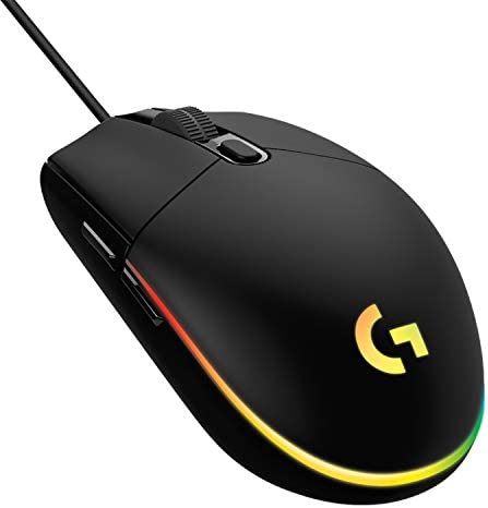 Logitech G203 LIGHTSYNC Souris Gaming avec Éclairage RVB Personnalisable, 6 Boutons Programmables, Capteur Niveau Gaming, 8 000 PPP, Ultra-Léger - Noire Fiche Technique et Prix au Maroc