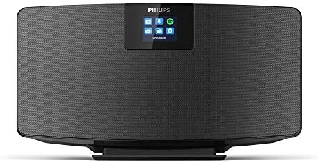 Radio-Internet Philips M2805/10, Radio Dab + (WiFi, Bluetooth Multiple, Spotify Connect, Fonction Alarme, Son stéréo, écran TFT, Forme Fine), Noir – modèle 2020/2021 Fiche Technique et Prix au Maroc