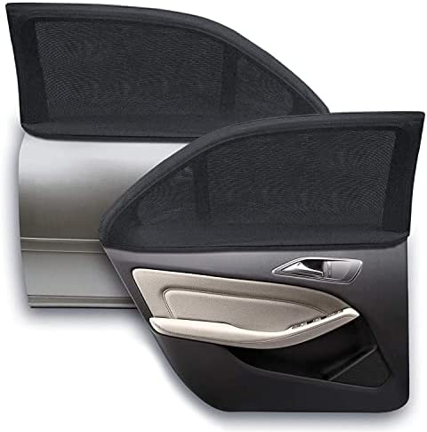 WIN.MAX Pare-Soleil Voiture Bébé,2 Pièces Chaussette Voiture Soleil par Bloquer Les Rayons UV par Protege Soleil Voiture Arrière Enfants et Animaux (Noir) (XL) Fiche Technique et Prix au Maroc