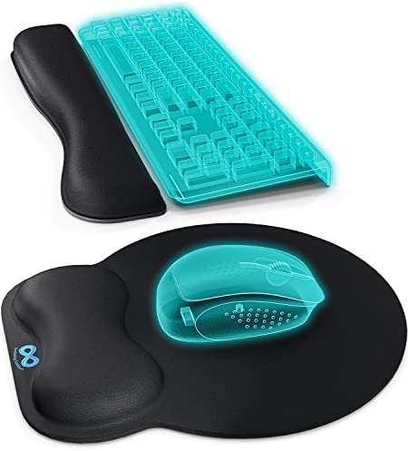 Everlasting Comfort Tapis de Souris et de Clavier d’Ordinateur ergonomiques, Tapis de Souris avec Repose Poignet en Mousse, Accessoire de Bureau pour Une Meilleure Position de Travail Fiche Technique et Prix au Maroc