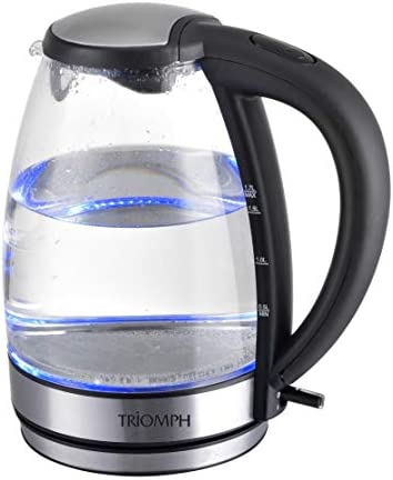 TRIOMPH ETF1580 Bouilloire Electrique avec Bol, Noir/Verre Transparent, 1, 7 L Fiche Technique et Prix au Maroc