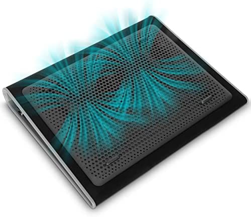 Targus Refroidisseur PC Portable avec 2 ventilateurs pour ordinateurs portables jusqu'à 17.3" pouces, Support ventilé ergonomique et confortable – Noir, AWE55GL Fiche Technique et Prix au Maroc