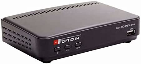 Opticum Lion HD 265 DVB T2 H.265/HEVC Récepteur Terrestre électrique numérique Noir Fiche Technique et Prix au Maroc
