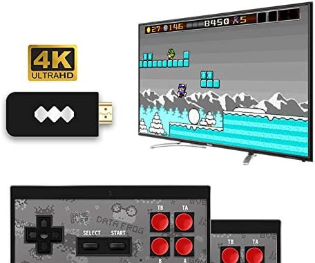 Console de jeu Mini TV familiale classique de 1400 jeux, Console portable Console rétro avec système de jeu et contrôleur double pour vidéo TV, Interface HD, Console de Jeu TV pour Enfants Adultes Fiche Technique et Prix au Maroc