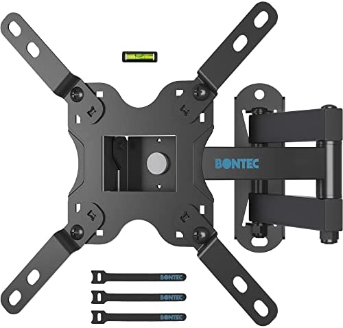 BONTEC Support Mural TV pour Écran LED LCD OLED 13-43 Pouces, Support TV Mural Orientable, Accroche Television Mural Inclinable et Rotatif, avec Vis de Sécurité, Max VESA 200x200 mm Fiche Technique et Prix au Maroc