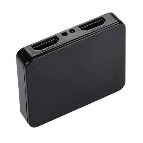 4K HDMI Splitter Full HD 1080p 1x2 Split Out Amplifier Dual Display
 Fiche Technique et Prix au Maroc