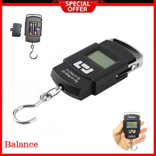 50kg-10g Balance de bagages électronique écran LCD numérique échelle suspendue
 Fiche Technique et Prix au Maroc