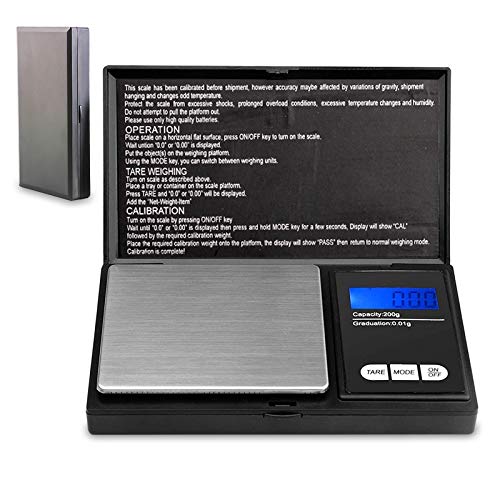 Lamker Balance de Poche de Précision 200g/0.01g avec Écran LCD et 7 Unités Mini Portable Balance de Cuisine de Bijoux Or Poudre Drogue Fiche Technique et Prix au Maroc