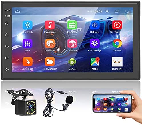 Podofo Autoradio 2 Din Bluetooth Main Libre 7 Pouces Écran Tactile Android GPS avec Camera De Recul Poste Radio Voiture Autoradios Double Din Car Audio BT/USB/WiFi/Mirror Link/GPS/FM Fiche Technique et Prix au Maroc