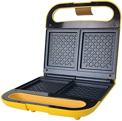 Smzj Appareil à Sandwich/Sandwich Maker,Mini-Presse à Paninis Gaufrier,Grille-pains de Couple AntiadhéSif/Jaune/A Fiche Technique et Prix au Maroc
