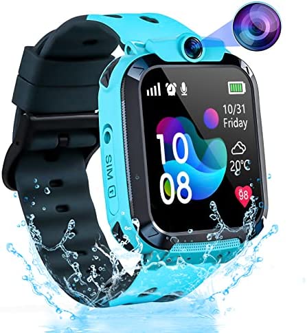GPS Tracker Montre Intelligente Enfant Étanche, Garçons Filles GPS Smartwatch avec Vocal Chat Réveil SOS Appareil Photo, Smartwatch Téléphone, Cadeau pour Enfants 3-12 Ans Fiche Technique et Prix au Maroc