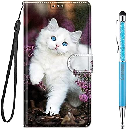 Grandoin Coque pour Samsung Galaxy A41, Mode Créatif Effet Bookstyle Étui de Protection Housse en PU Cuir avec Portefeuille Fermeture Magnétique Fentes pour Cartes und Flip Béquille (Chat 2) Fiche Technique et Prix au Maroc