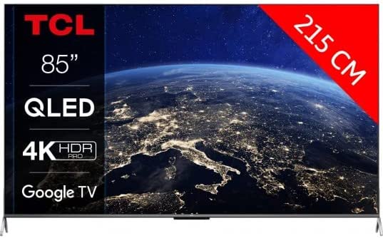 TCL TV QLED 4K 215 cm TV 4K QLED 85C731 120Hz Google TV Fiche Technique et Prix au Maroc