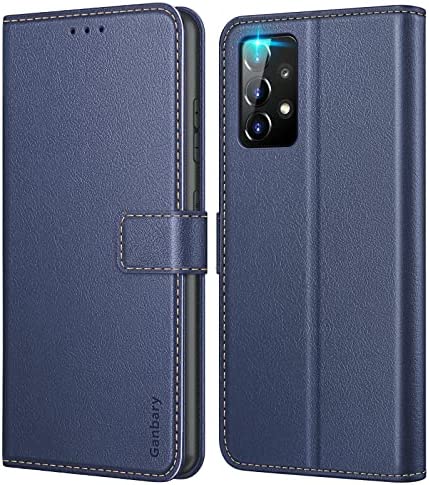 Ganbary Coque pour Samsung Galaxy A52S 5G, [Housse en Cuir PU Premium] [Etui à Rabat] [Pochette de Portefeuille], Étui de Protection pour Samsung Galaxy A52S 5G - Bleu Fiche Technique et Prix au Maroc
