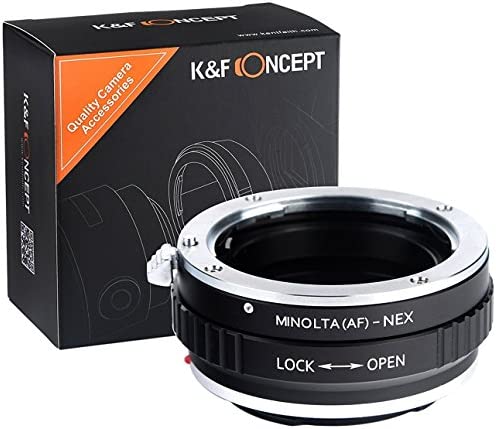 K&F Concept Sony Alpha (AF/MAF/SA) - Sony Alpha NEX E-Mount Bague d'adaptation Montage d'objectif Camera Adaptateur Fiche Technique et Prix au Maroc