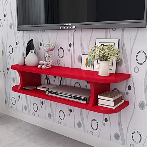 Étagère Meuble TV flottant mural Meuble TV Console TV pour Set Top Box Routeur DVD TV Satellite Projecteur TV Accessoires Cuisine Etagère murale de rangement (Couleur : F, taille : 80×20×13cm) Fiche Technique et Prix au Maroc