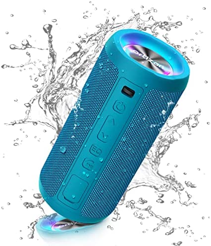 Ortizan Enceinte Bluetooth Portable sans Fils.lumière LED, IPX7 Lecture 30H, Volume Plus Fort et Basses améliorées,Durable pour Les Voyages, l'extérieur… (Blue) Fiche Technique et Prix au Maroc
