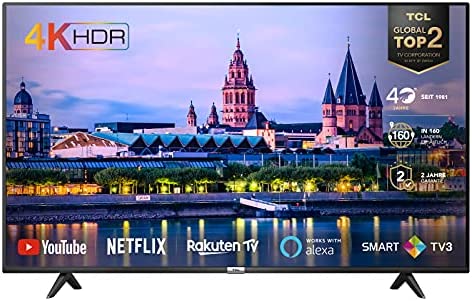 TCL 55P610 Téléviseur LED 55" (139 cm) Smart TV (4K UHD, HDR 10, Netflix, Youtube, Micro Dimming, Dolby Audio, T-cast, Design Fin Noir Fiche Technique et Prix au Maroc