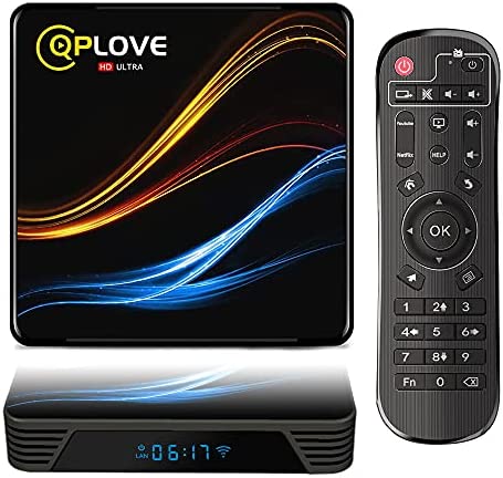 QPLOVE Android 11.0 TV Box,Q9 Android TV Box with 4Go RAM 32Go ROM RK3318 Quad-Core 64bit Cortex-A53 USB 3.0/ Wi-FI 2.4G/5G / LAN 100M /3D/4K UHD/ Boitier Android TV Fiche Technique et Prix au Maroc