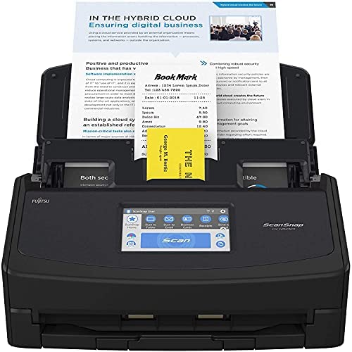 ScanSnap iX1600 Noir Scanner de Documents - 5GHz - Recto Verso, ADF, A4, Wi-FI, sans Fil, USB 3.2 Fiche Technique et Prix au Maroc