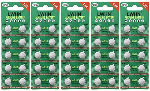 lr1130 ag10 1.5v Piles alcalines (50pcs) Fiche Technique et Prix au Maroc