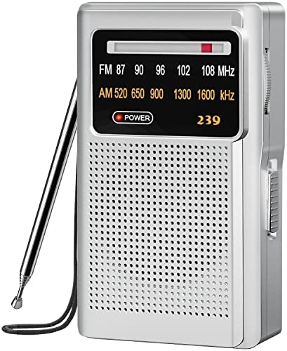 Tendak Radio Portable FM/AM(MW), Tendak Mini Transistor Radio, Bouton de Réglage avec Indicateur de Signal, Excellente Réception, Connexion Casque, Mini Radio Portable Pile Remplaçable (AA) Fiche Technique et Prix au Maroc