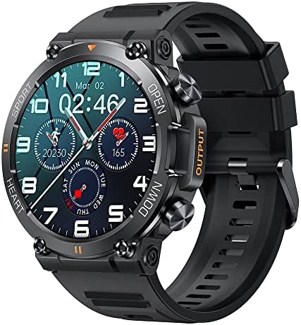 GaWear Montre Connectée Homme, 1,39Montre Intelligente Hommes avec Cardiofrequencemètre Smartwatch Etanche Montre Sport GPS Cardio Fitness Tracker Podometre Calories Chronometre Montre Tactile(Noir) Fiche Technique et Prix au Maroc