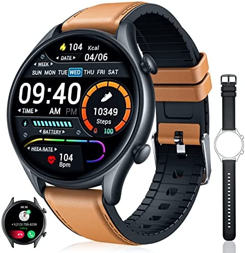 Montre Connectée Homme avec Appels Bluetooth: Smartwatch avec Assistant Vocal et Lecteur de Musique Podomètre Fréquence Cardiaque Oxymetre Sommeil 19 Modes Sportifs pour Android iOS Fiche Technique et Prix au Maroc