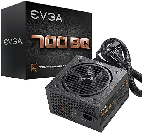 EVGA 700 BQ, 80+ BRONZE 700W, Semi-Modulaire, FDB Fan, 5 Ans de Garantie, Alimentation PC 110-BQ-0700-V2 (EU) Fiche Technique et Prix au Maroc