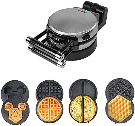 HYISHION Appareil à Croque Monsieur 3 en 1 Machine à Sandwich, Gaufrier, 1000W Appareil à Sandwich avec 3 Plaques Antiadhésives et Interchangeables, Peut Faire Une Tarte à la Bande dessinée Fiche Technique et Prix au Maroc